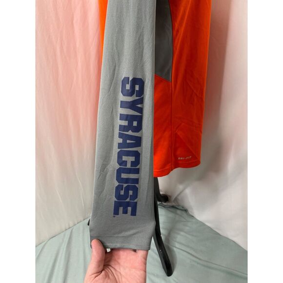 Syracuse University Nike Men's Shirt Orange Grey NCAA Dri-Fit Elite Size Large - Picture 11 of 16